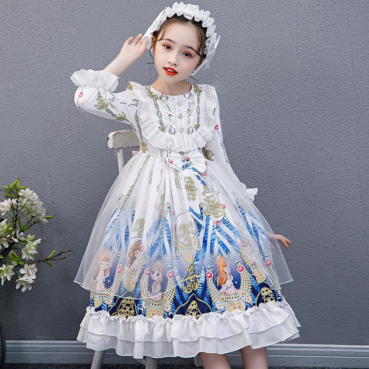Original Design Kid Girl Princess Skirt Lolita Dress 4-14 Years - MomyMall