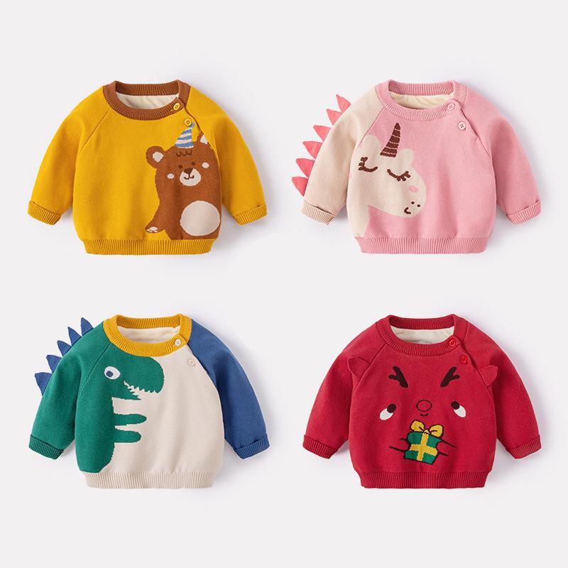 Baby Winter Knitwear Cotton Long Sleeved Sweater