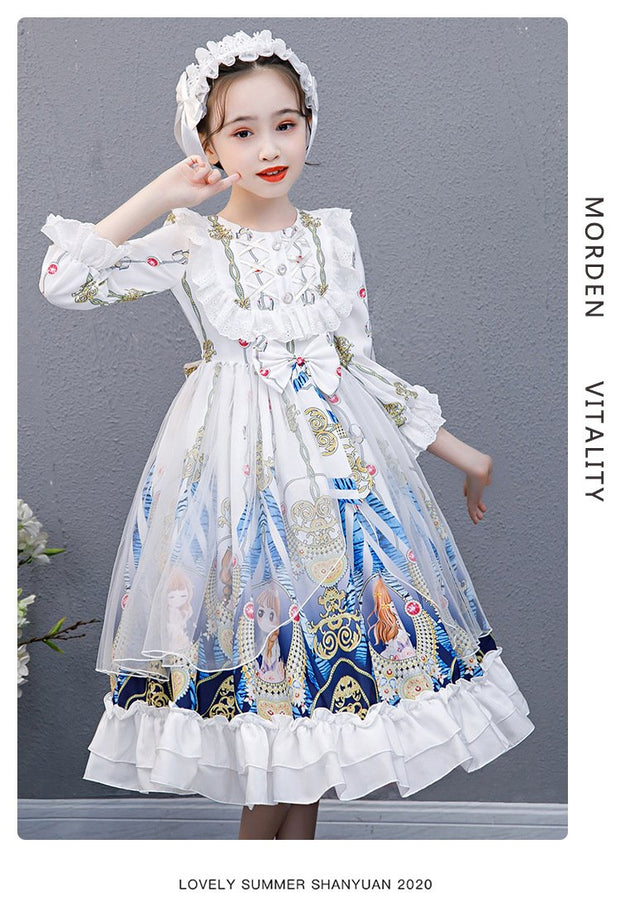 Original Design Kid Girl Princess Skirt Lolita Dress 4-14 Years - MomyMall