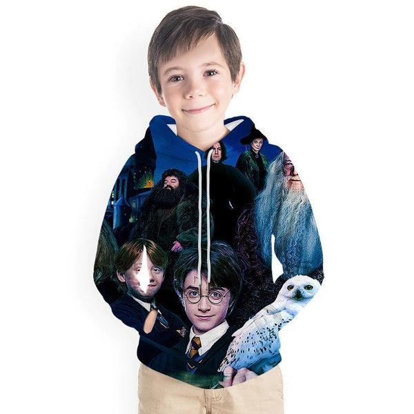 Kid Boy Harry Potter 3D Printed Hoodie - MomyMall
