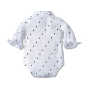 Autumn Long-sleeved Romper Suit Baby Boy Set 3 Pcs Formal Suits - MomyMall