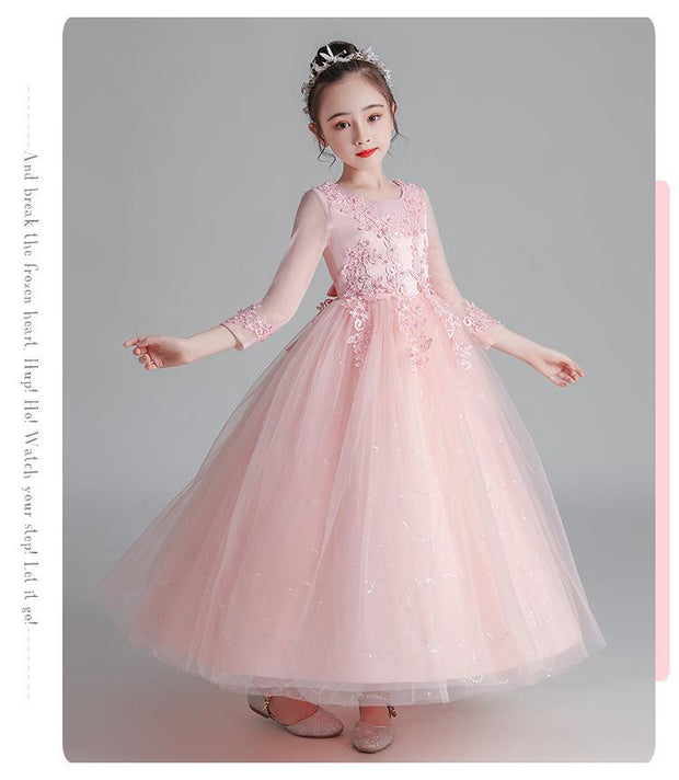 Kid Girl Princess Party Dress Performance Costumes