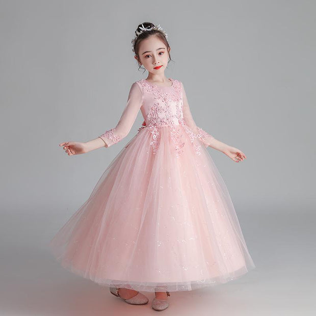 Kid Girl Princess Party Dress Performance Costumes