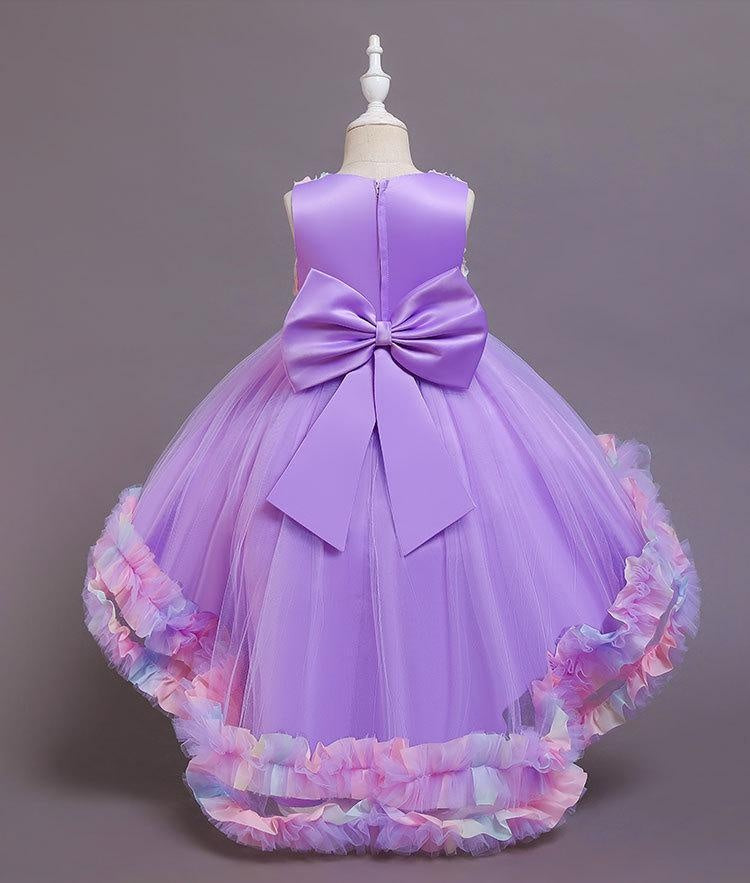 Kids Girl Princess Flower Party Elegant Wedding Dresses 3-12 Years