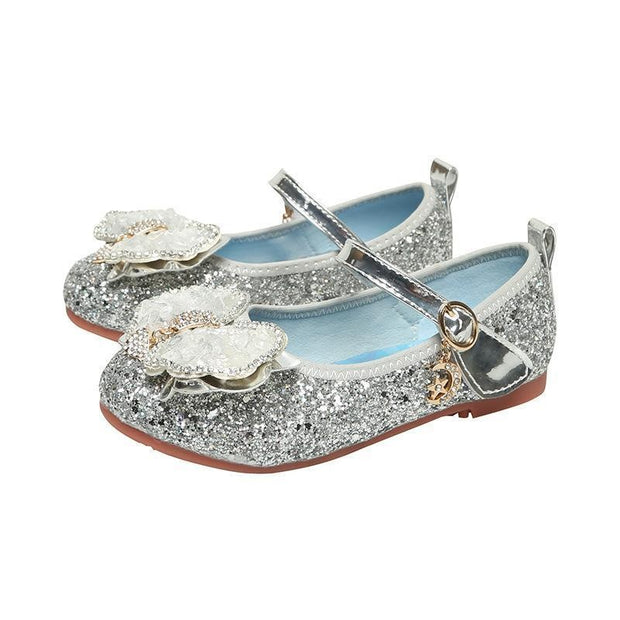 Children's Shoes Bow Girl Princess Shoes - MomyMall Silver / US9.5/EU26/UK8.5Toddle
