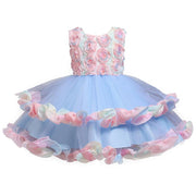 New Girl Fashion Cute Colorful Cake Poncho Princess Dresses