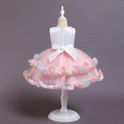Neue Mädchen-Mode-niedliche bunte Kuchen-Poncho-Prinzessin-Kleider
