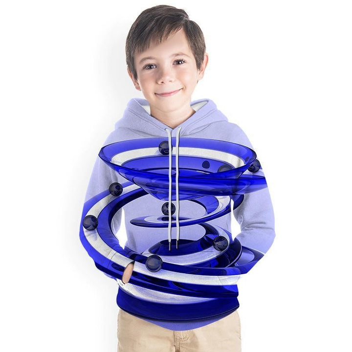 Kid Boy Spiral Series 3D Print Hoodie Baseball Uniform - MomyMall Type2 / 2-3 Years