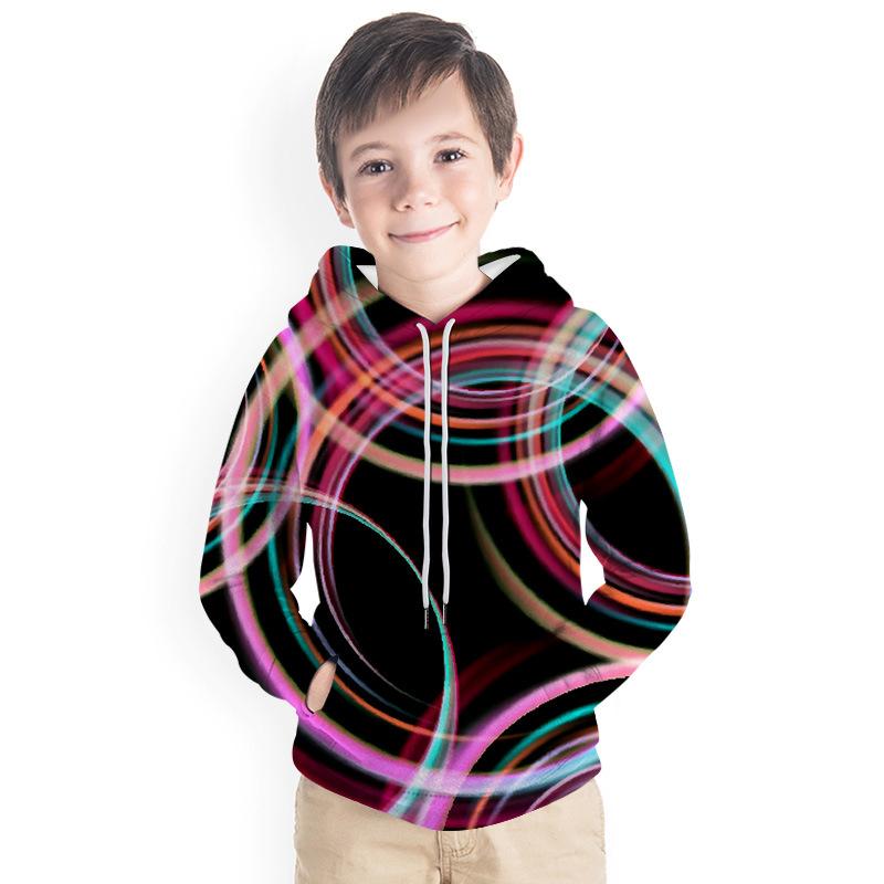 Kid Boy Spiral Series 3D Print Hoodie Baseball Uniform - MomyMall Type6 / 2-3 Years