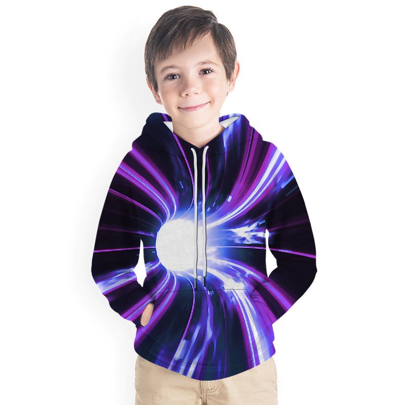 Kid Boy Spiral Series 3D Print Hoodie Baseball Uniform - MomyMall Type4 / 2-3 Years