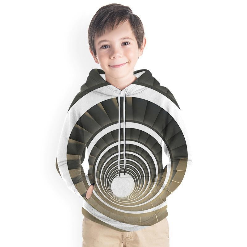 Kid Boy Spiral Series 3D Print Hoodie Baseball Uniform - MomyMall Type3 / 2-3 Years