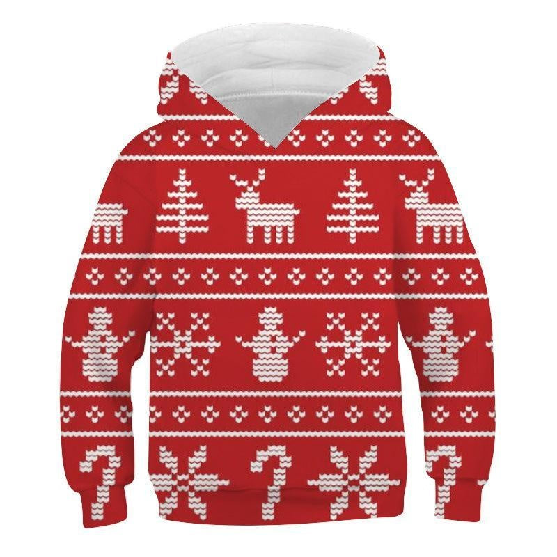 Hot Sale Christmas Cute 3D Printed Hoodie - MomyMall