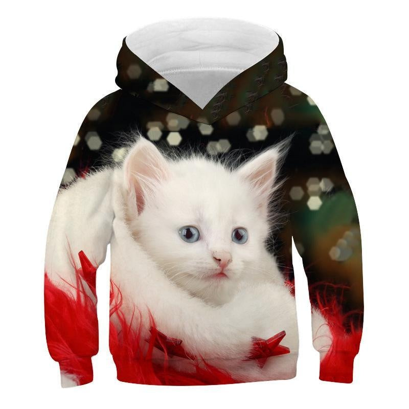 Kid Boy Girl Christmas Explosion Loose 3D Print Hoodie