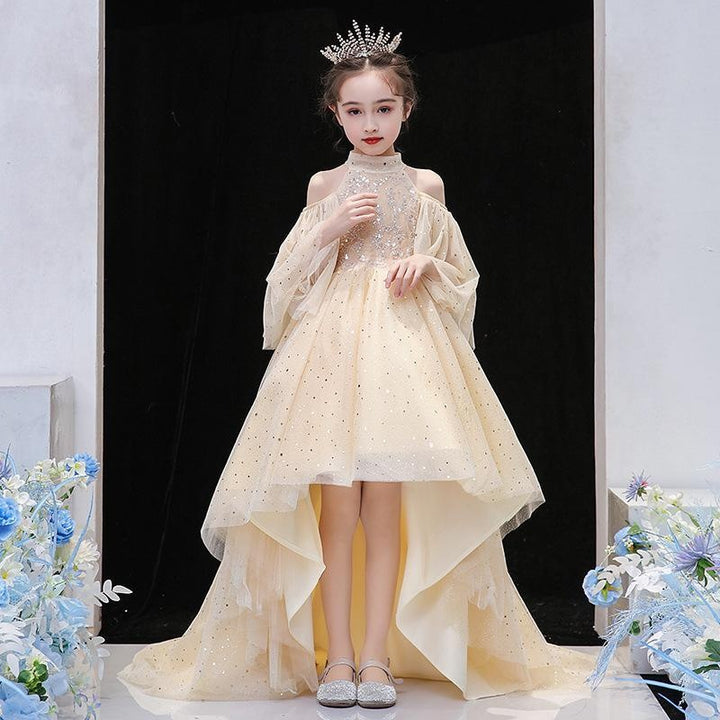 Girl Sweet Birthday Princess Wedding Piano Evening Dress - MomyMall