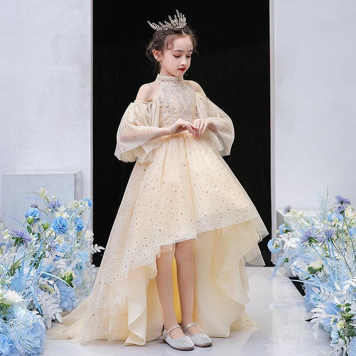 Girl Sweet Birthday Princess Wedding Piano Evening Dress - MomyMall