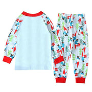 Boys Spring Autumn Christmas Santa Claus Long-sleeved Pajamas 2 Pcs