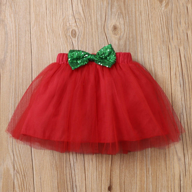4PCS My 1st Christmas Letter Printed Baby Skirt Set - MomyMall