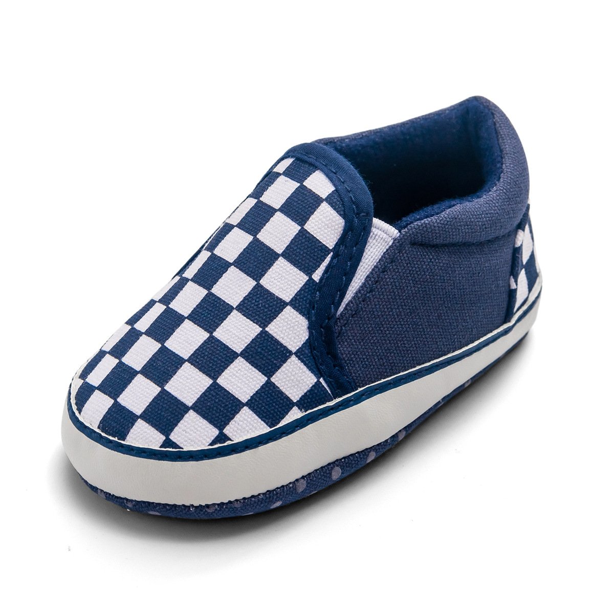 Baby Boy Girl Plaid Anti-slip Canvas Shoes - MomyMall