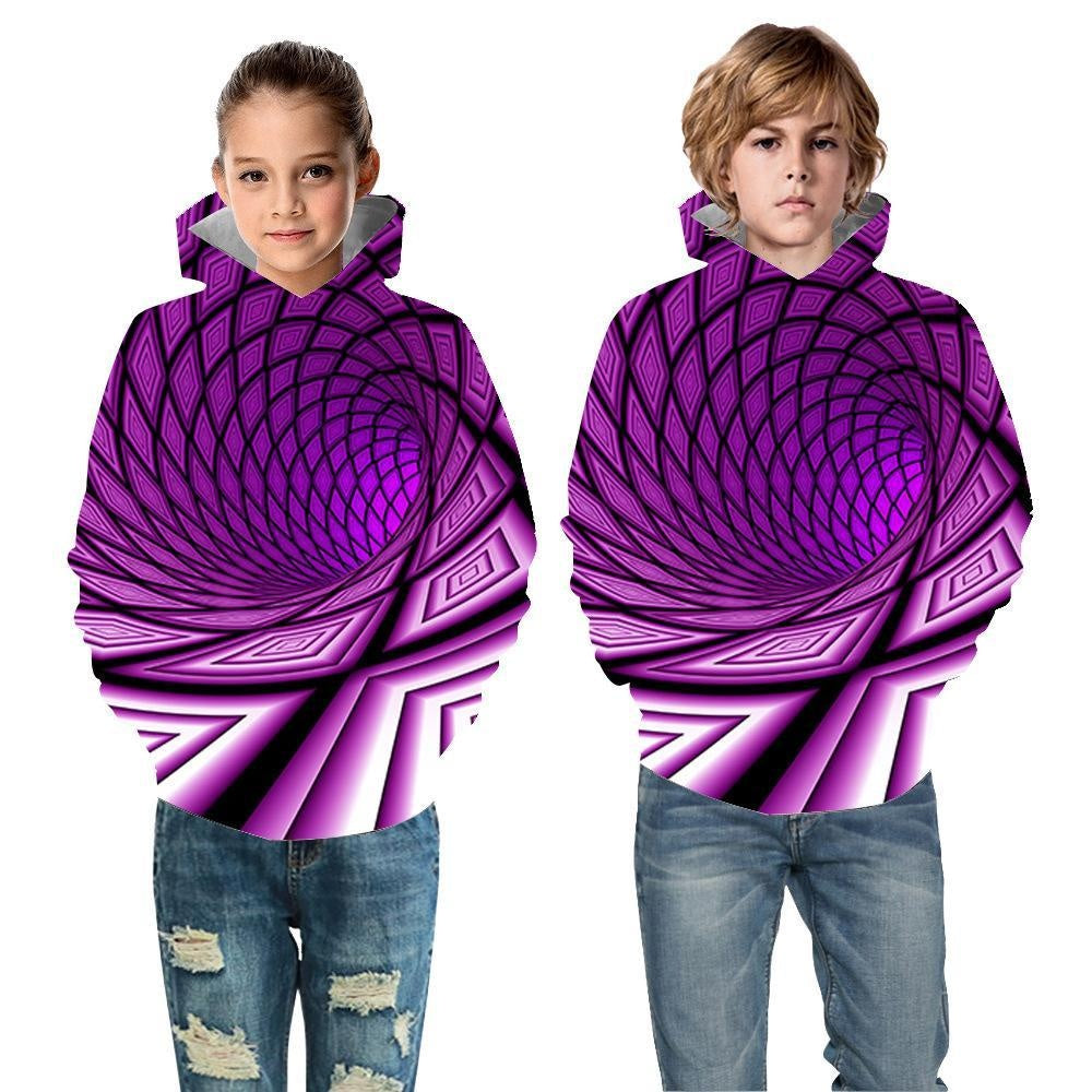 Kids Boy Girl Sports 3D Cartoon Whirlpool Hoodie - MomyMall Type6 / 2-3 Years