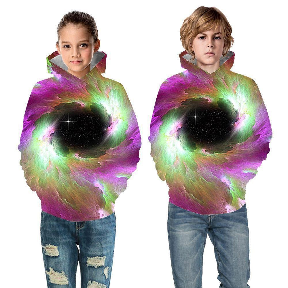 Kid Girl Boy Star Print 3D Cartoon Hoodie