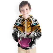 Kids Boy 3D Animal Print Casual Hoodie