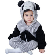 Baby Thickened One-piece Animal Winter Rompers - MomyMall Grey / 6-12 Months