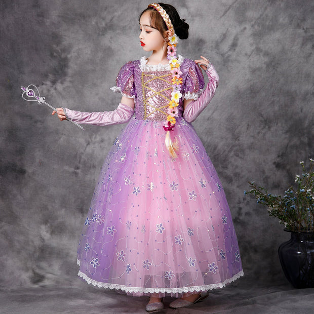 Mädchen Prinzessin Weihnachten Elegantes Partykleid