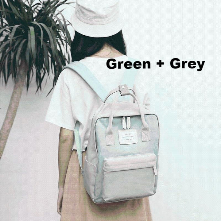 Pastel Tokyo Backpack - MomyMall Green + Grey