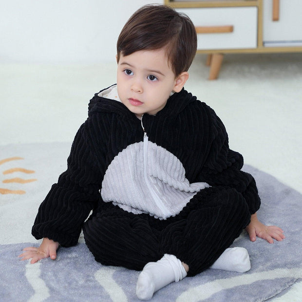 Baby Thickened One-piece Animal Winter Rompers - MomyMall