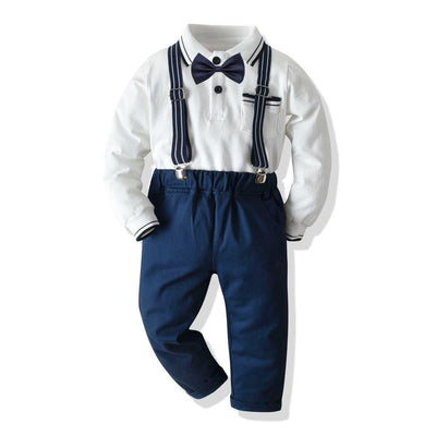 Lapel Color Baby Boy Set Formal 2 Pcs Suits - MomyMall