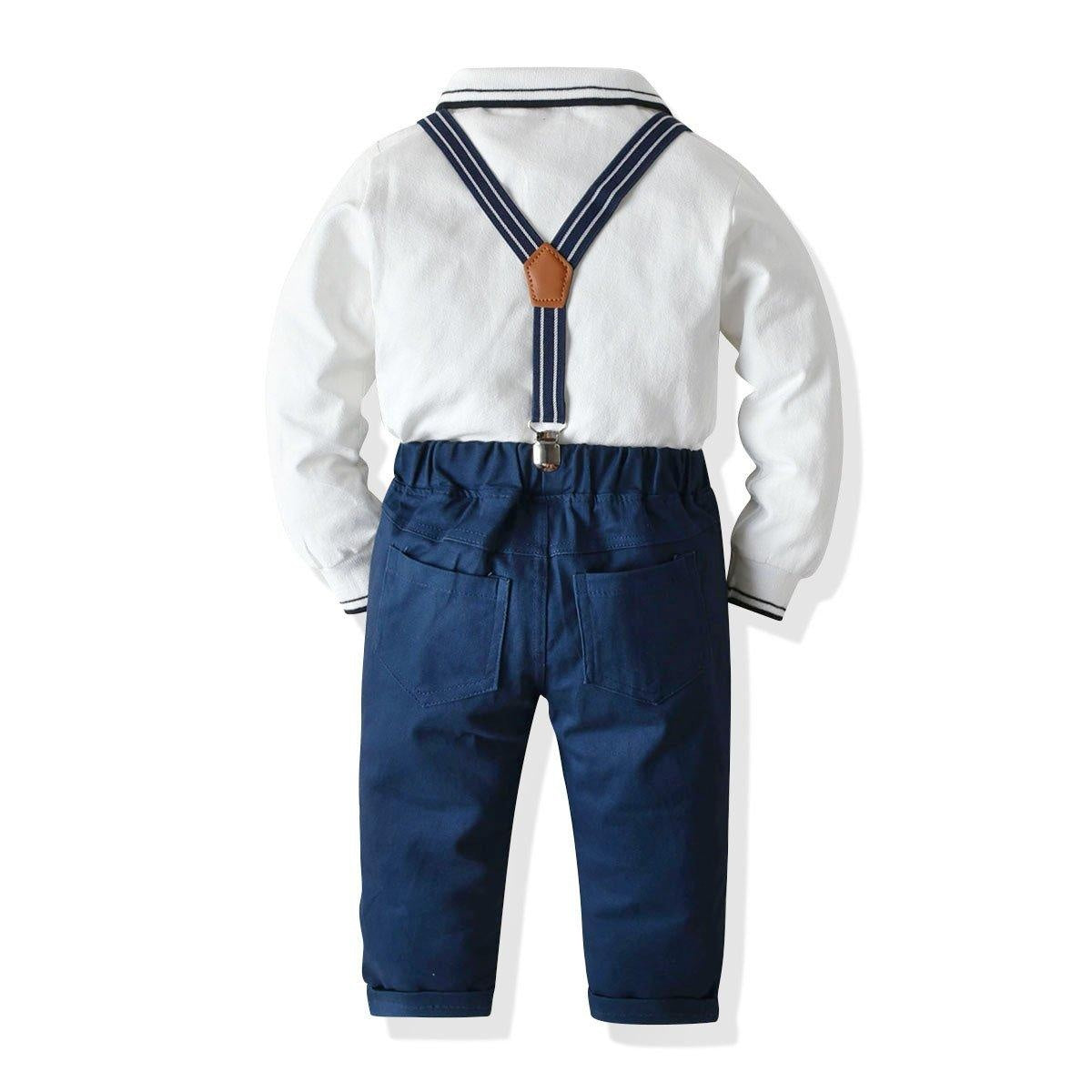 Lapel Color Baby Boy Set Formal 2 Pcs Suits - MomyMall