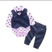 Long Sleeve Baby Boy 3 Pcs Set Suits