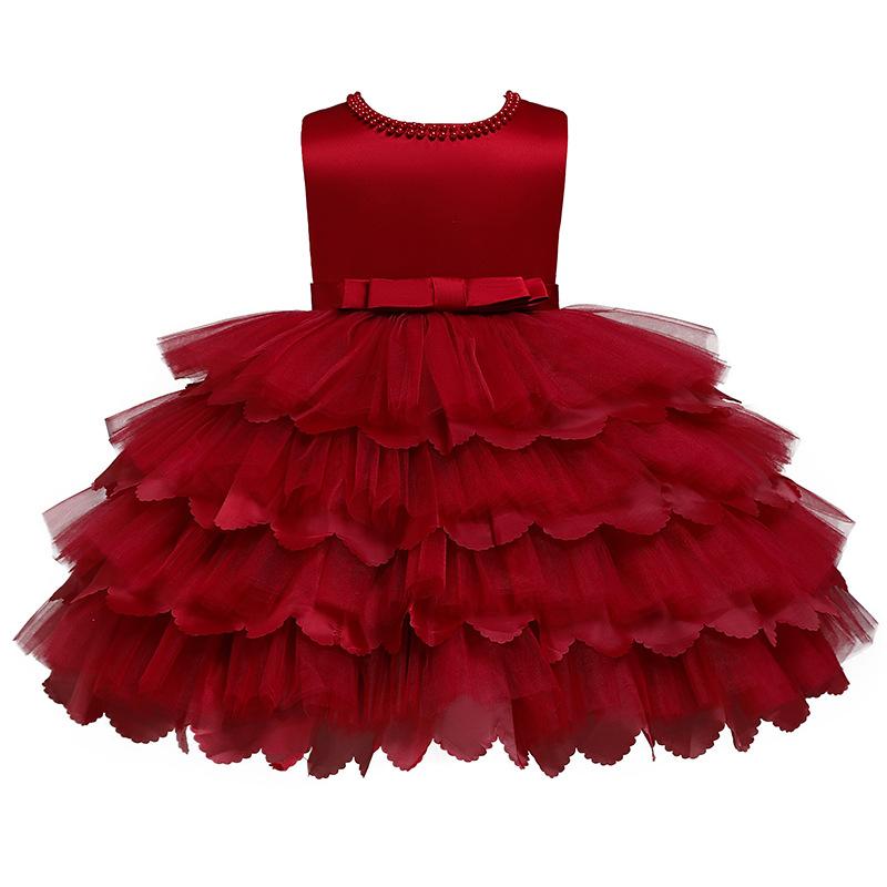 New Baby Princess Dress Multi Layer Cake Puff Party Dress - MomyMall