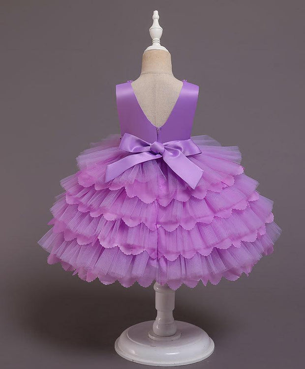 New Baby Princess Dress Multi Layer Cake Puff Party Dress - MomyMall