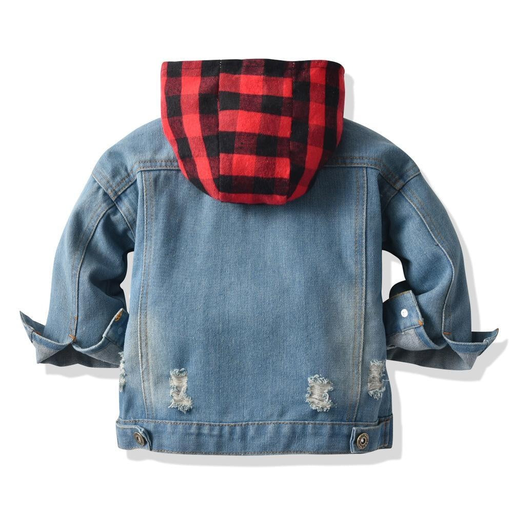 Boys Girls Casual Denim Coat Jacket - MomyMall