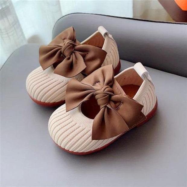 Baby Girl Princess Shoes Baby Toddler Shoes Soft Sole Single Shoes - MomyMall Beige / US5.5/EU21/UK4.5Toddle