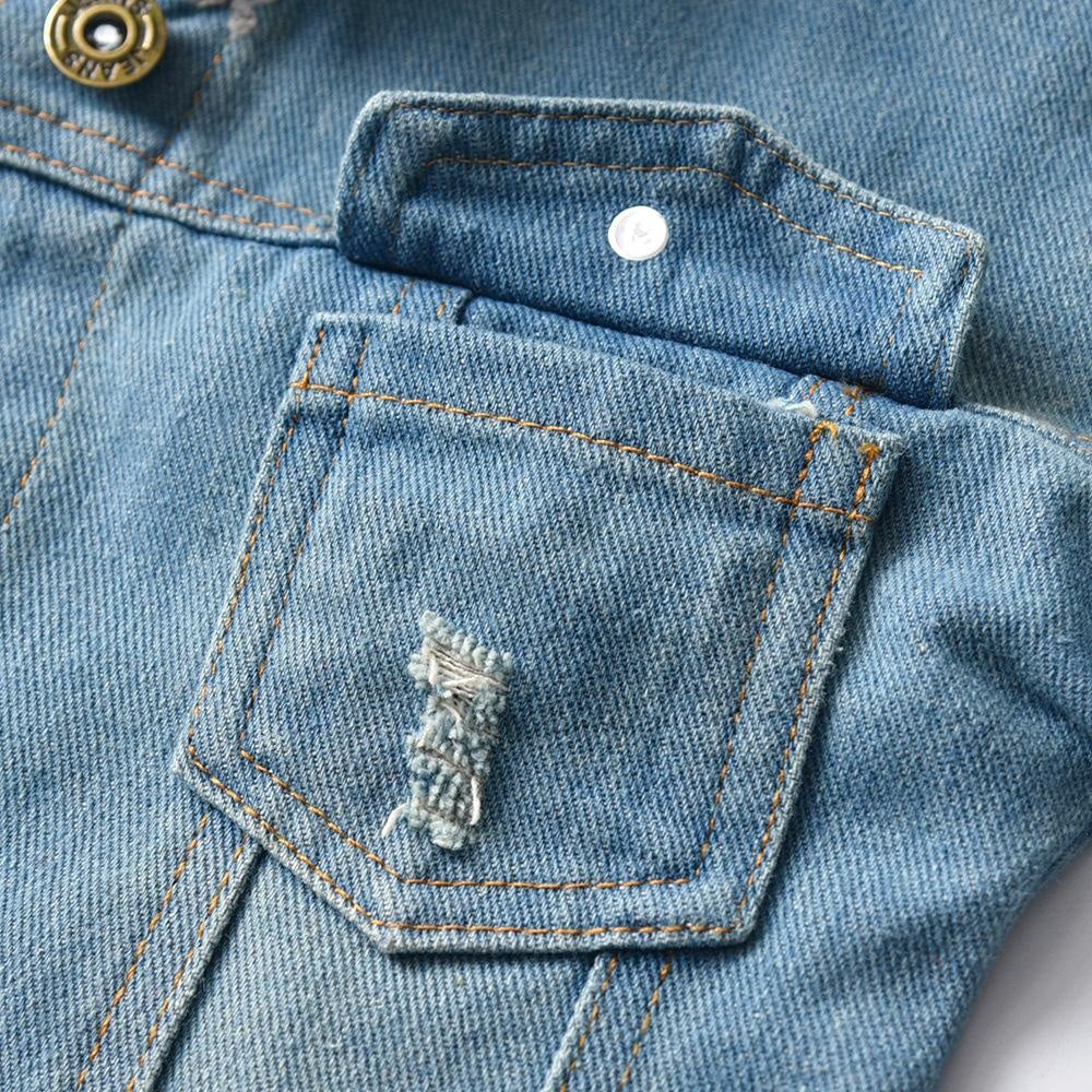 Boys Girls Casual Denim Coat Jacket - MomyMall