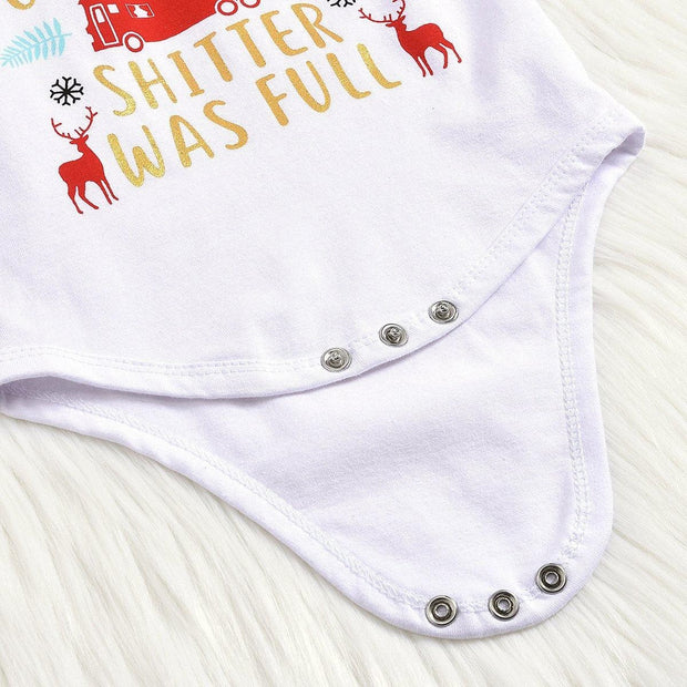 3PCS Merry Christmas Letter Printed Baby Set - MomyMall