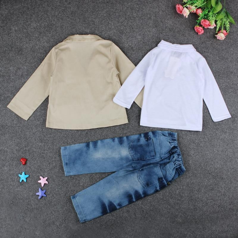 New Boys Gentlemen Kids Suit 3 Pcs - MomyMall