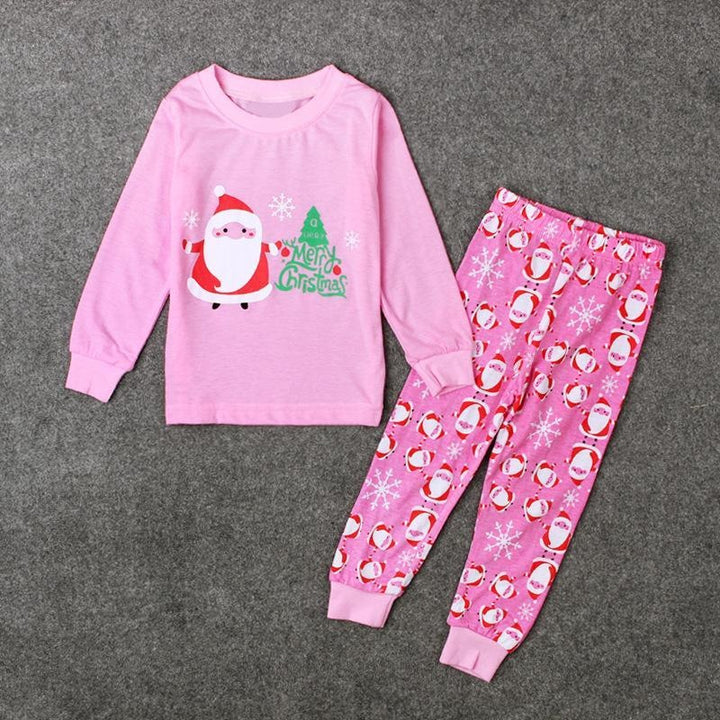 Kid Girl Christmas Home Clothes Pajamas 2 Pcs Suit