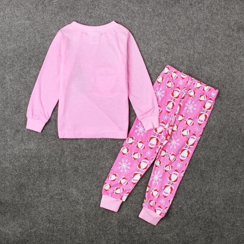 Kid Girl Christmas Home Clothes Pajamas 2 Pcs Suit