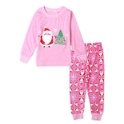 Kindermädchen-Weihnachtshauskleidungs-Pyjama-2-teiliger Anzug