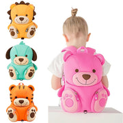 Girls 3D Cartoon Pink Bear School Bags Toddler Book Kindergarten Bag - MomyMall