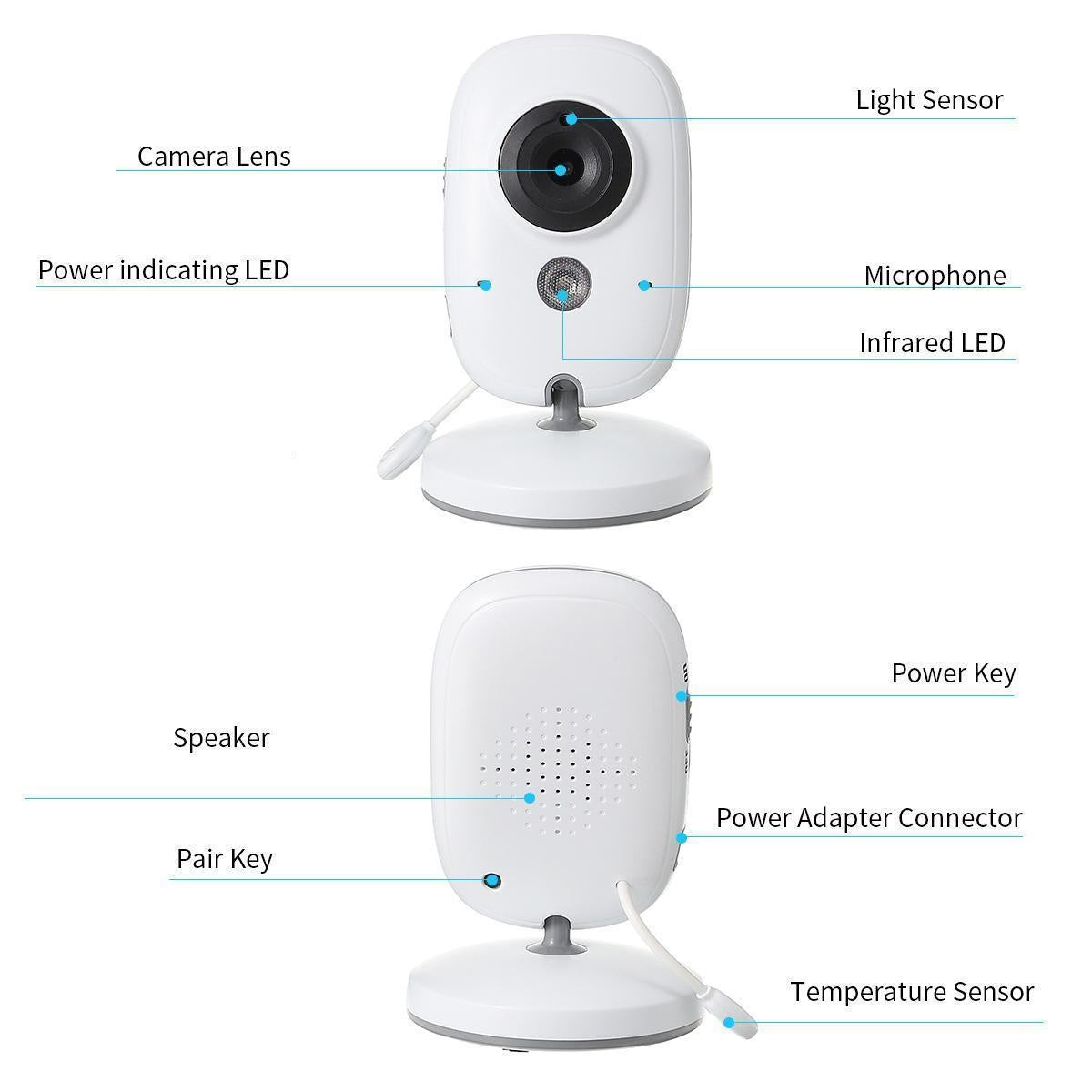 Video Baby Monitor Camera WiFi Smart App Home Security with Night Vision - MomyMall