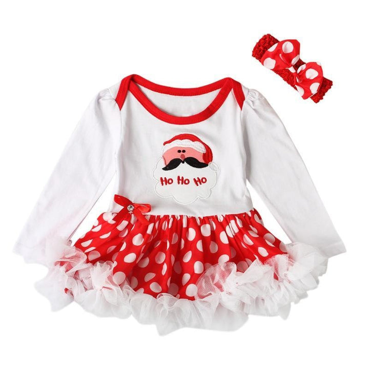 Christmas Baby Girls Dress Newborn Costumes Santa Claus Dresses - MomyMall Style 8 / 3-6 Months