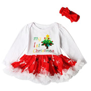 Christmas Baby Girls Dress Newborn Costumes Santa Claus Dresses - MomyMall Style 6 / 3-6 Months