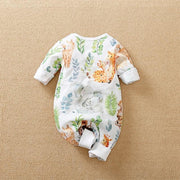 Lively Animal Printed Baby Jumpsuit - MomyMall