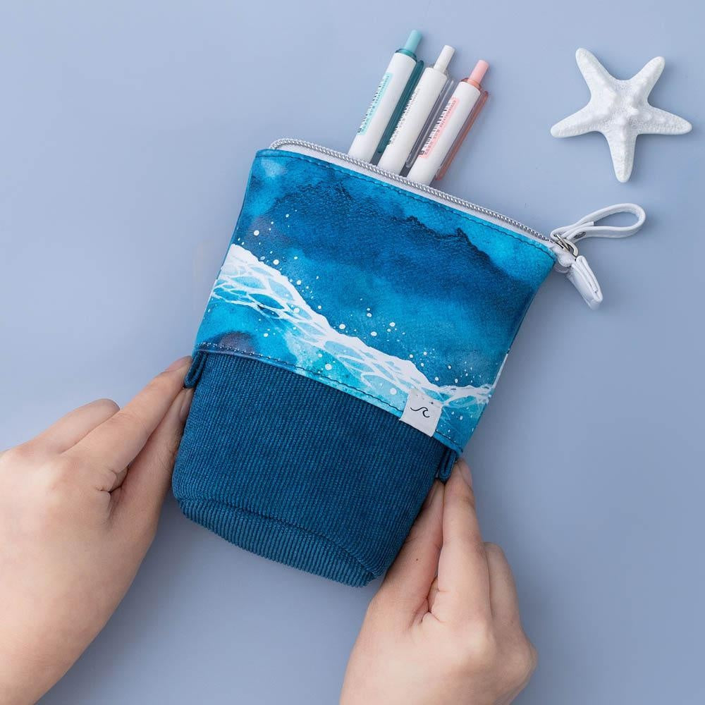 Tsuki 'Ocean Edition' Pop-Up Pencil Case ☾ - MomyMall