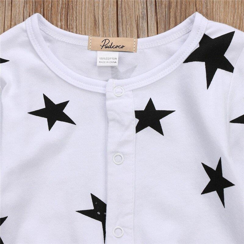 Lovely Stars Printed Baby Jumpsuit - MomyMall