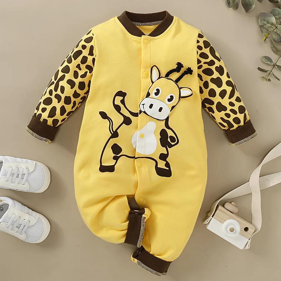 Cow Cartoon Pattern Jumpsuit - MomyMall